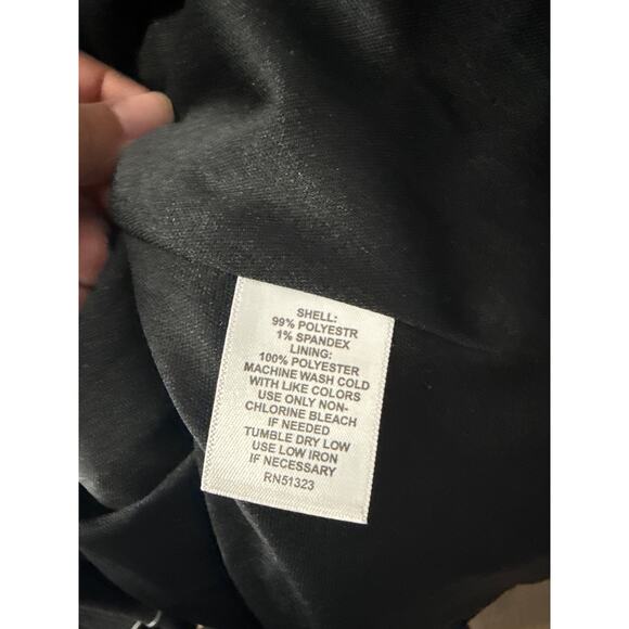 Halogen Topstitched Mock Neck Midi Dress, Black, S - Picture 9 of 9